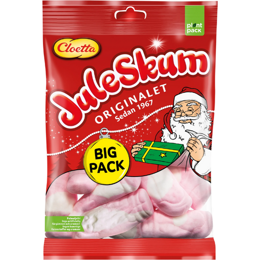 Cloetta Swedish Juleskum Santa Marshmallows 250g Bag (12 Pack) (8/2025)