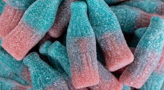 Sour Mega Fizzy Bubblegum Bottles 4.4lbs