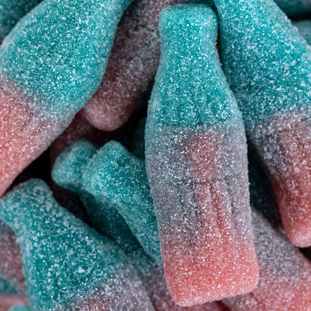 Sour Mega Fizzy Bubblegum Bottles 4.4lbs