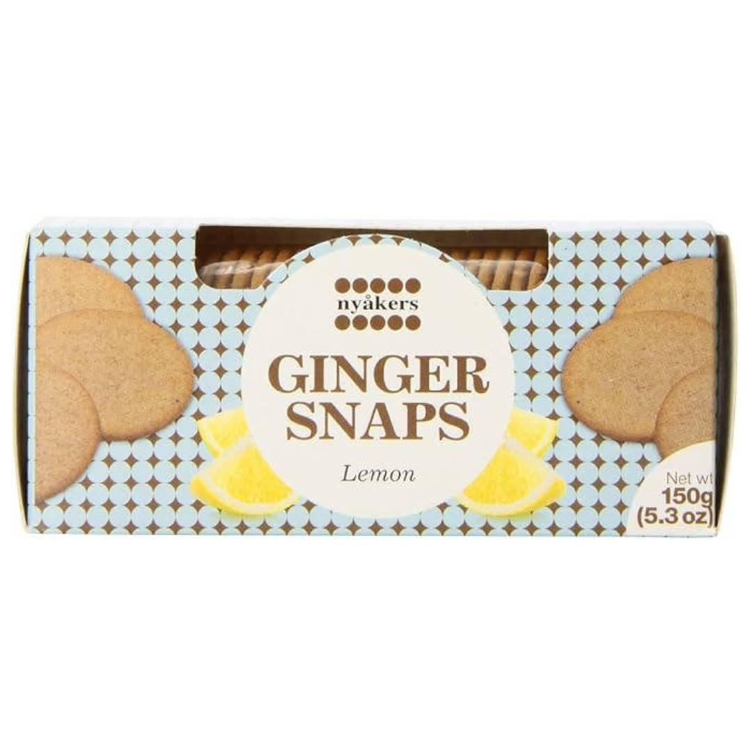 Nyakers Lemon Gingersnaps 5.3oz Boxes (12 Pack) (1/2026)