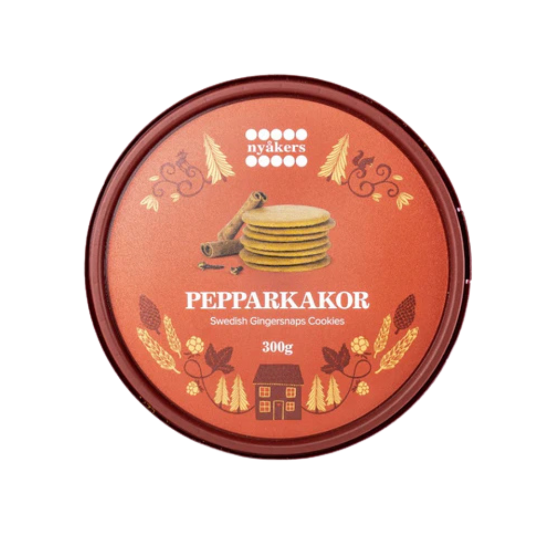 Nyakers Original Gingersnaps Red Tub 10.58oz (12 Pack) (12/2025)