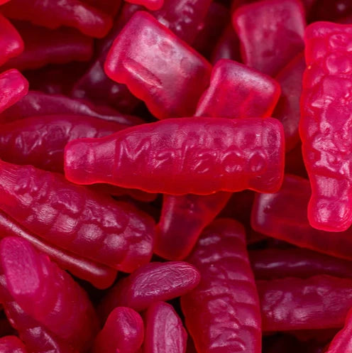 Malaco Swedish Raspberry Bottles 4.60lbs Resealable Bag