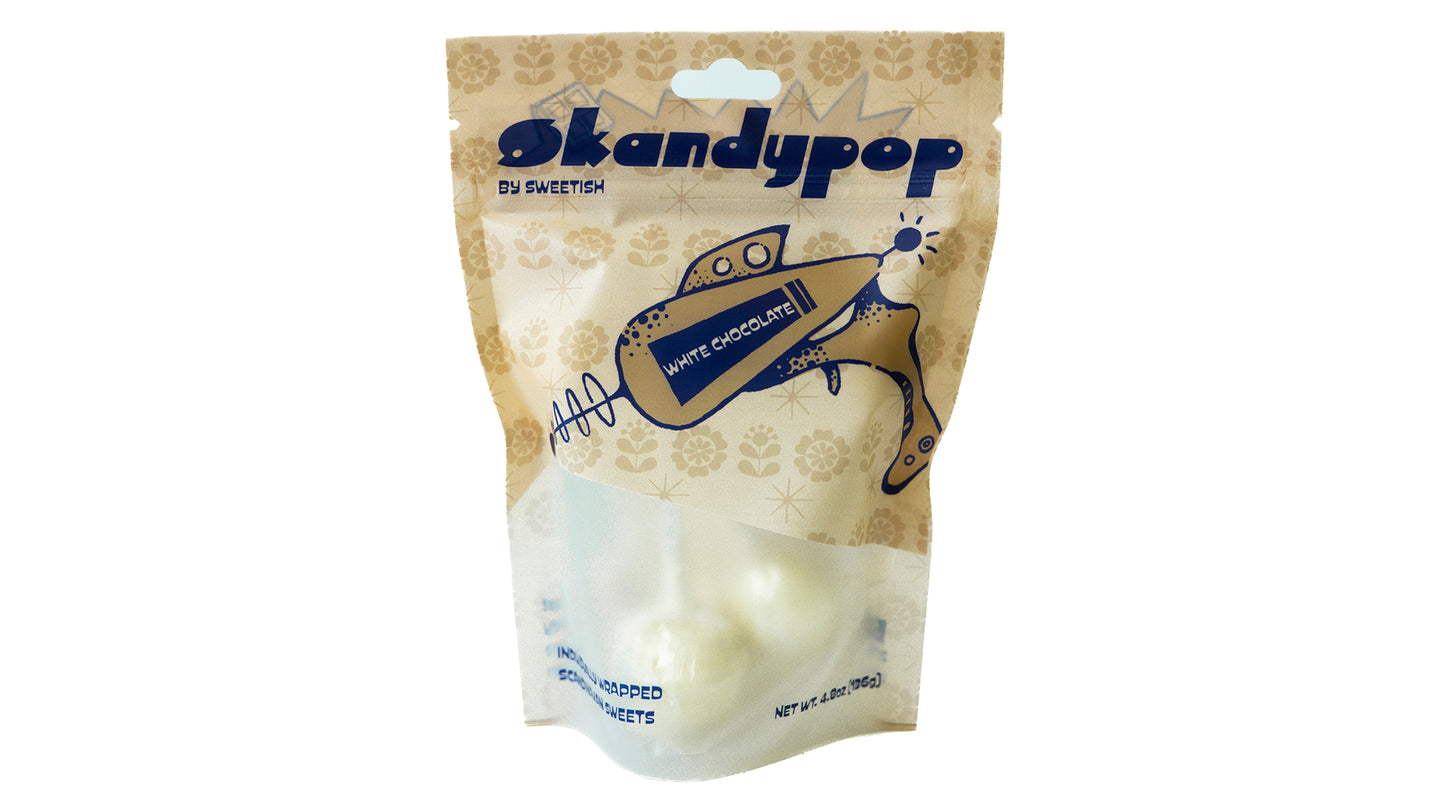 SkandyPop White Chocolate 3.6oz Bag (9 Pack)