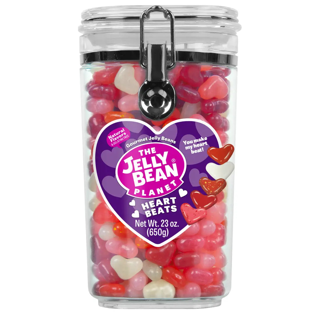 The Jelly Bean Planet Heart-Shaped Jelly Bean Jar 22.9oz (6-Pack)