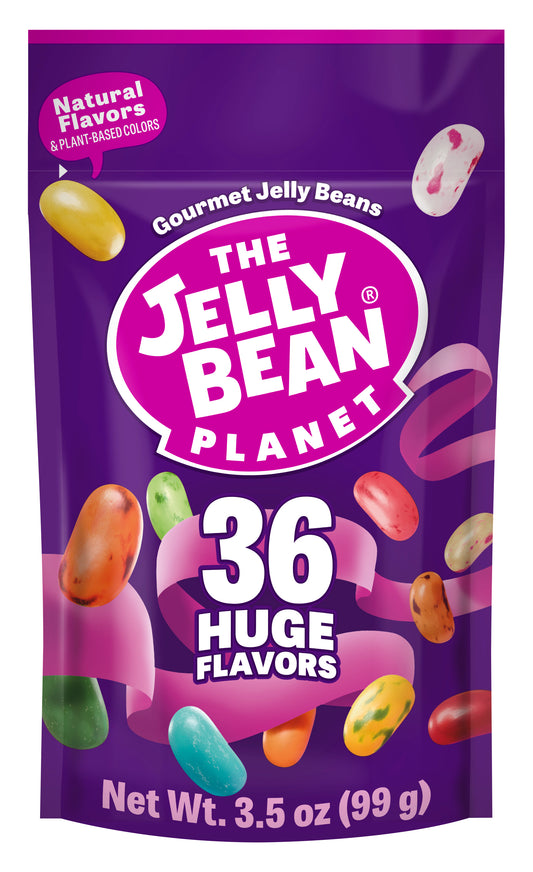 Jelly Bean Planet: 36 Huge Flavors 3.5oz (12-Pack)
