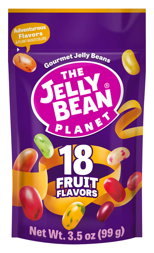 Jelly Bean Planet: 18 Fruit Flavors 3.5oz (12-Pack)