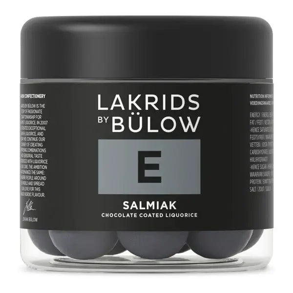 Lakrids by Bülow E - Salmiak 4.41oz (10 Pack)