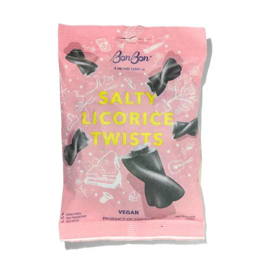 BonBon's Salty Licorice Twists 150g (14 Pack)