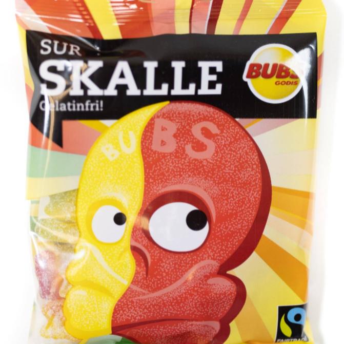 Bubs Sour Skulls 90g Bag (16-Pack)