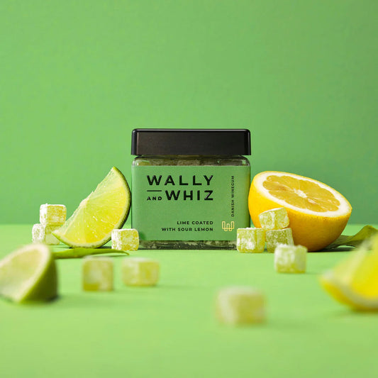 Wally & Whiz Lime With Sour Lemon 140g (12 Pack)