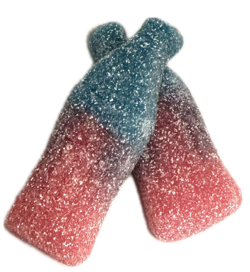 Sour Mega Fizzy Bubblegum Bottles 4.4lbs