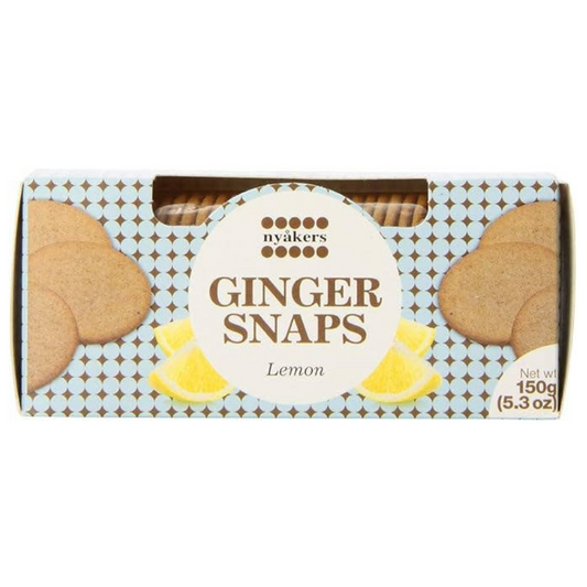 Nyakers Lemon Gingersnaps 5.3oz Boxes (12 Pack) (1/2026)