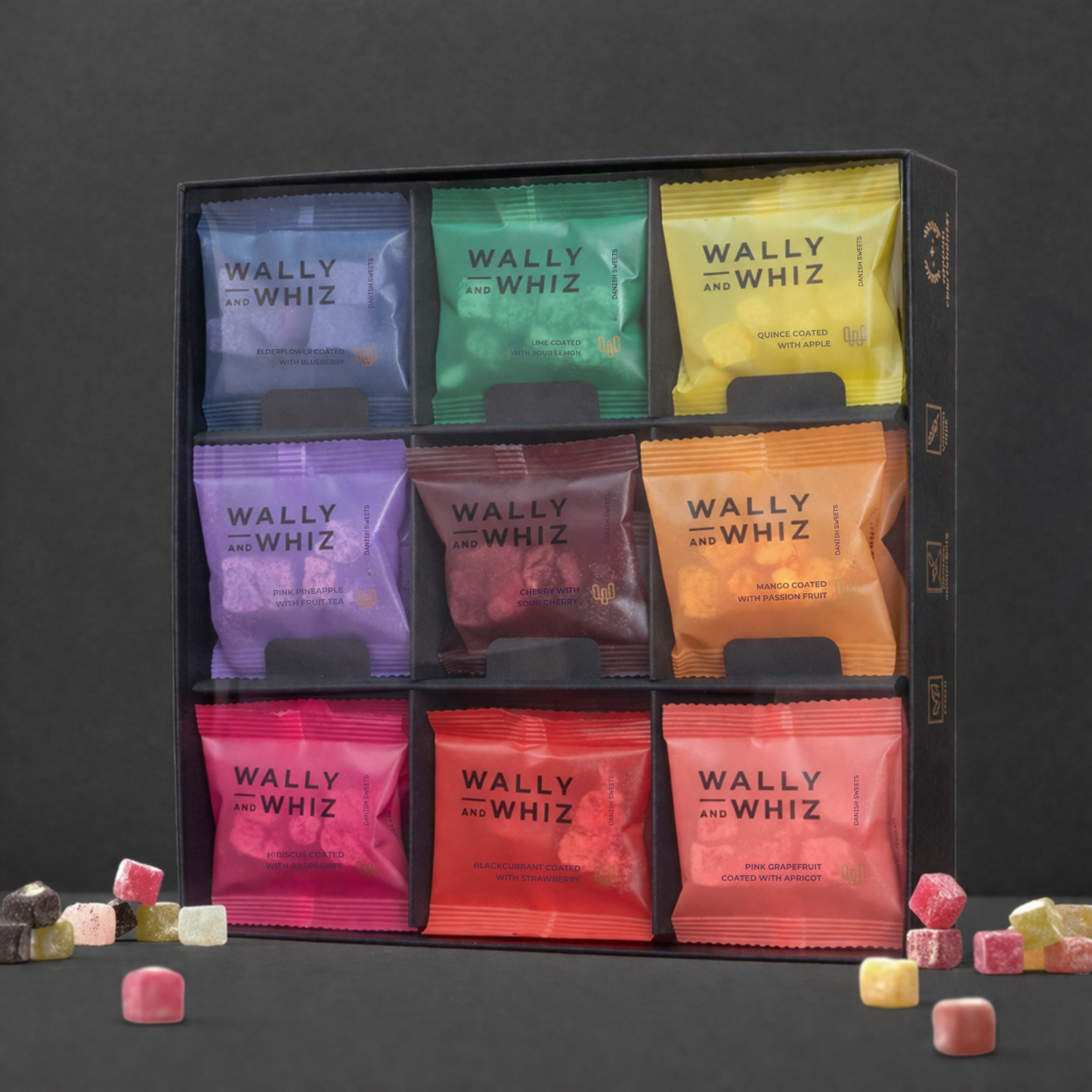 Wally and Whiz: Rainbow Selection- 9 Flavors (5-pack)