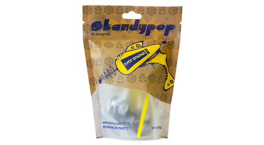 SkandyPop Chocolate Covered Banana 3.6oz Bag (9 Pack)