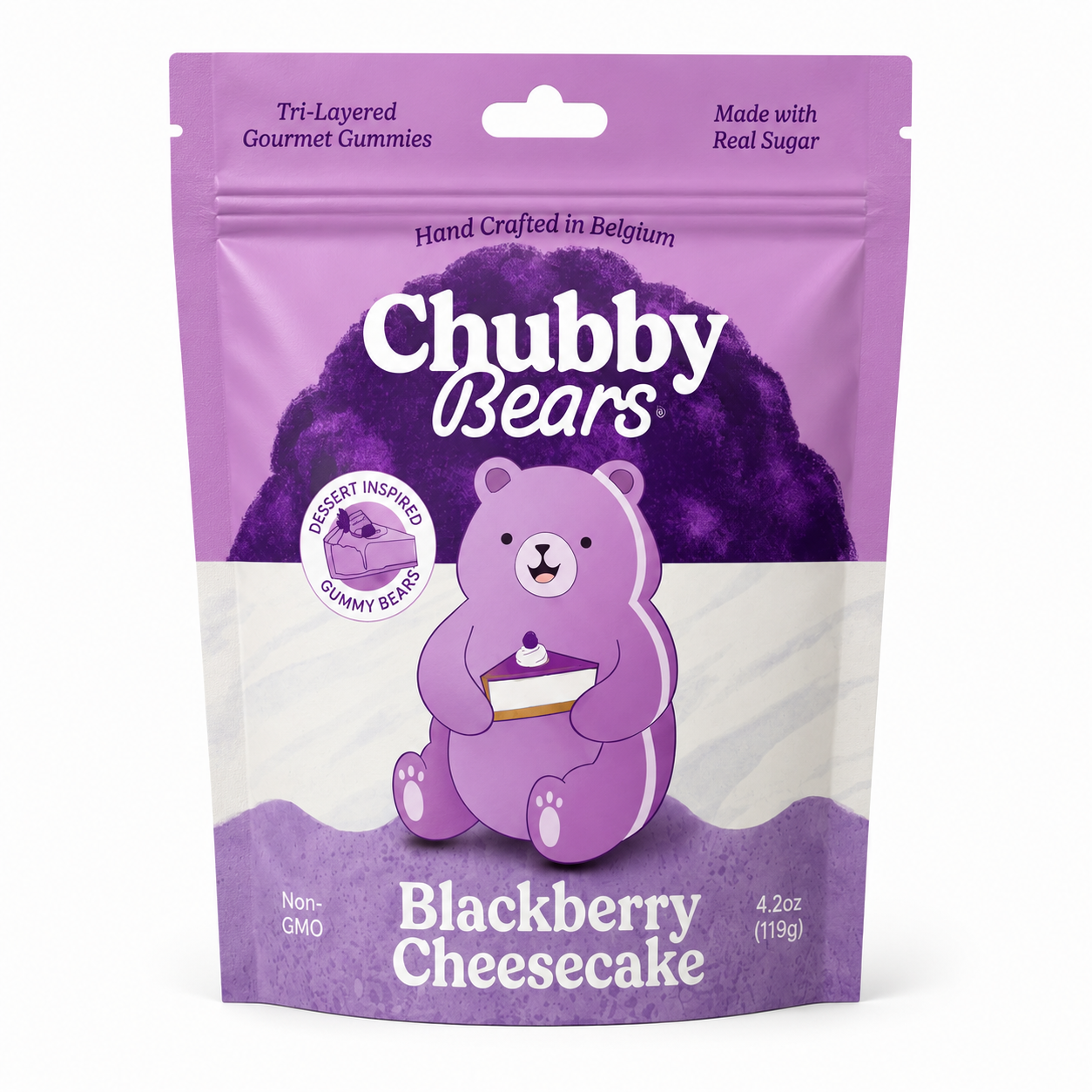 Chubby Bears: Blackberry Cheesecake 4.2oz (8-pack)