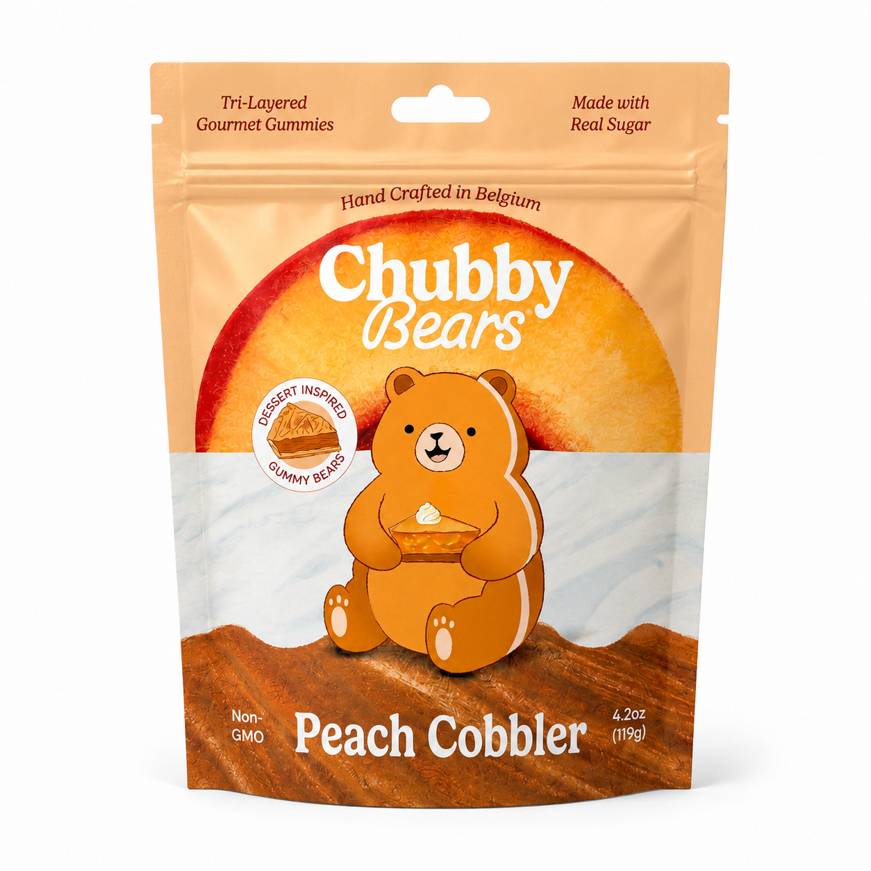 Chubby Bears: Peach Cobbler 4.2oz (8-pack)