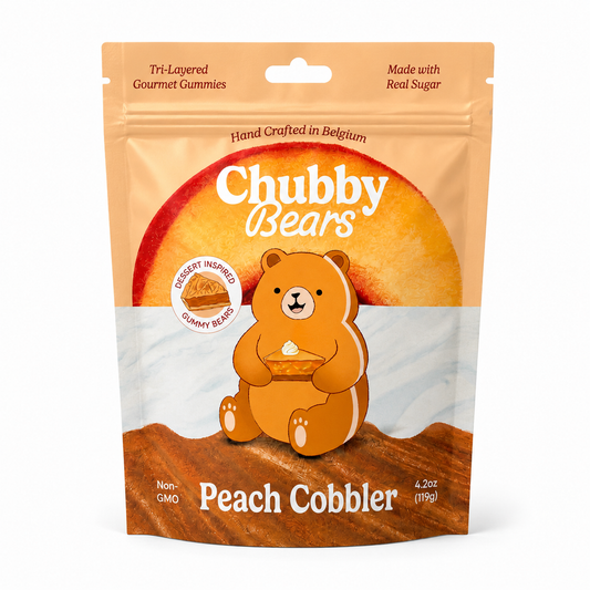 Chubby Bears: Peach Cobbler 4.2oz (8-pack)