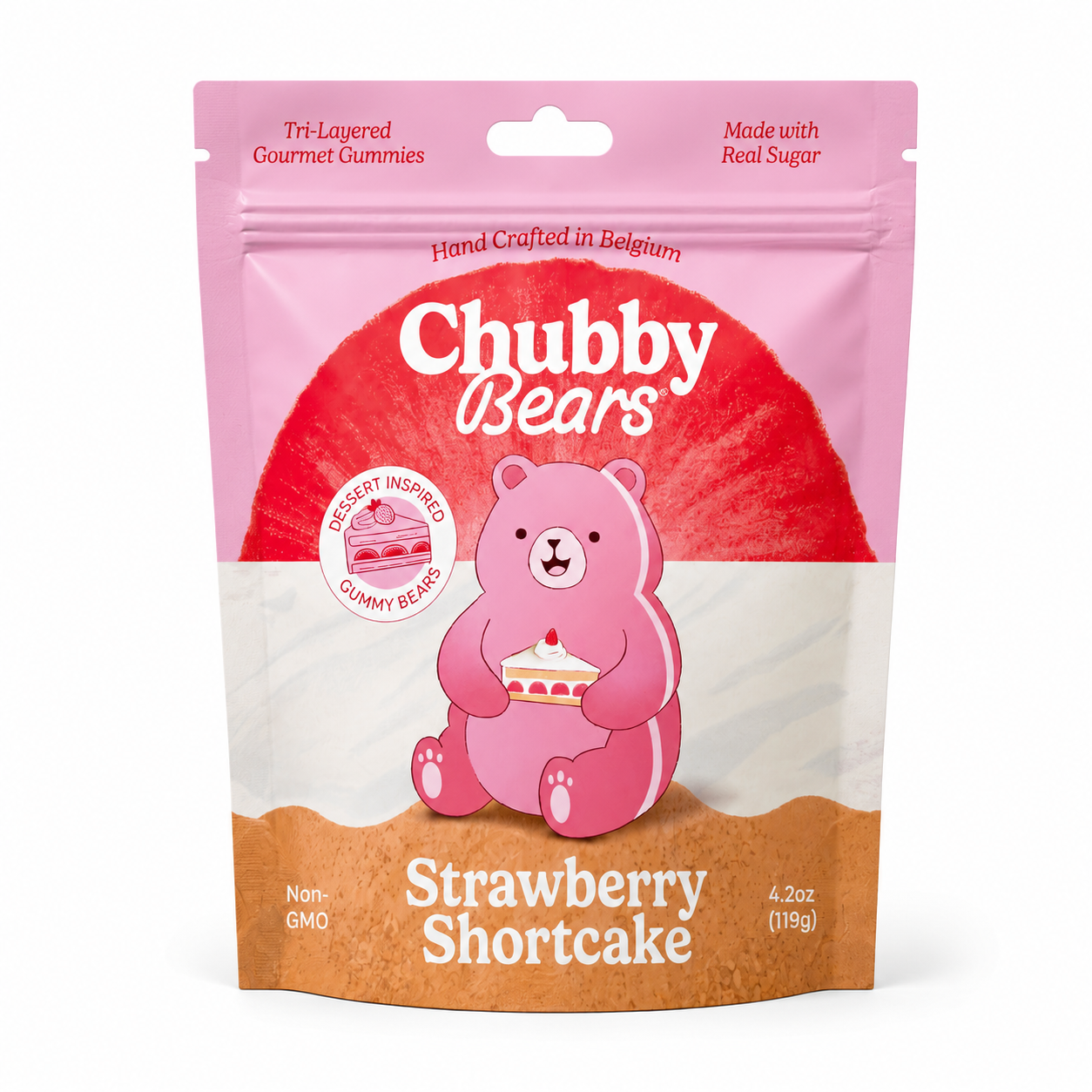 Chubby Bears: Strawberry Shortcake 4.2oz (8-pack)